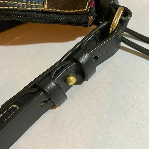 Dooney Bourke navy blue shoulder handbag - Picture 4 of 15